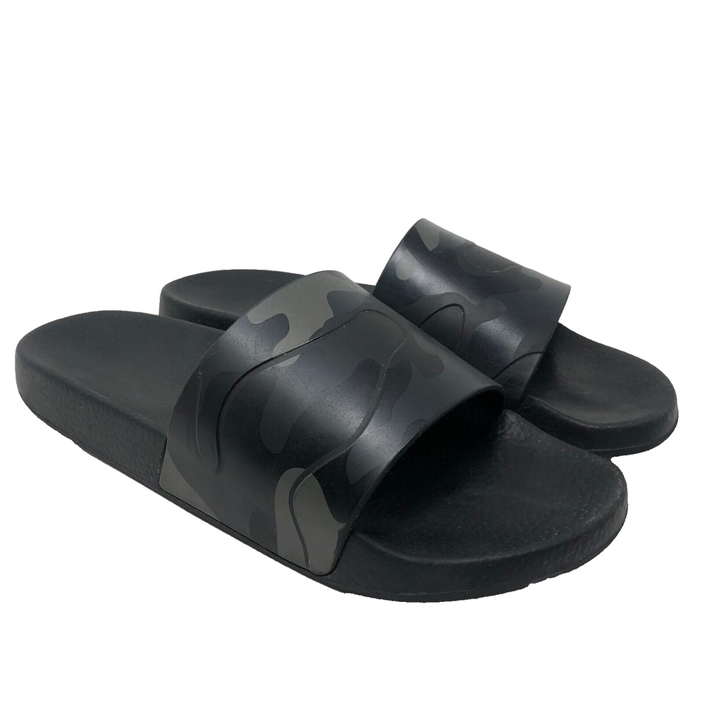 Valentino Garavani Camouflage Rubber‎ Slides Mens 8 Comfort Slip On Casual